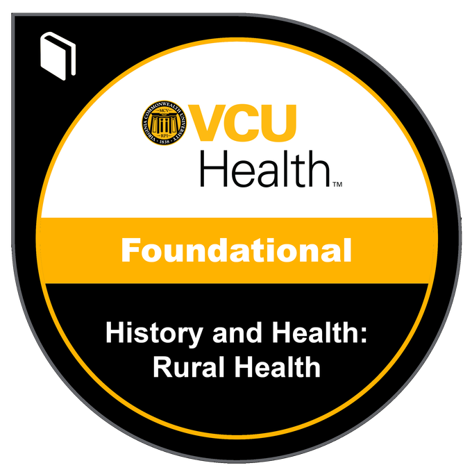 a digital badge for the rural health series